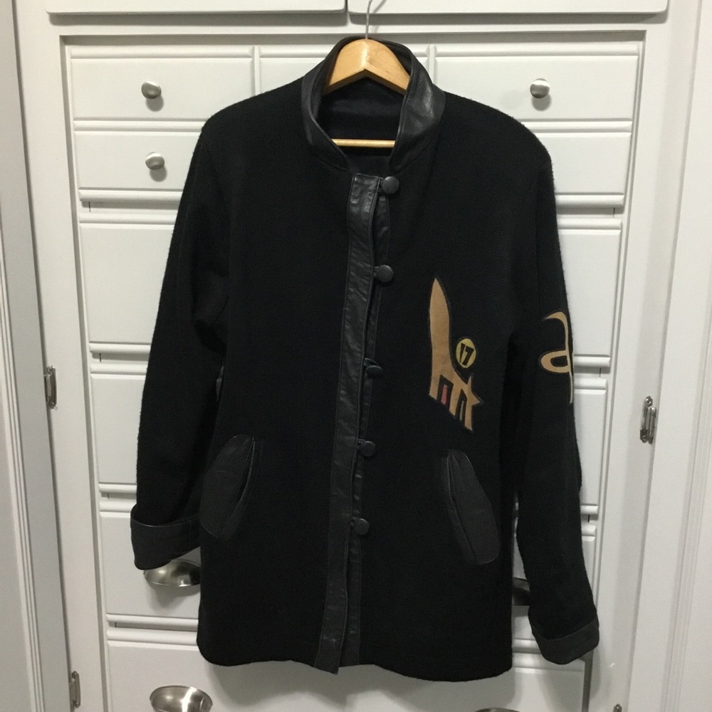 Vintage Joan Miro Inspired Abstract Art Jacket By RabeK Vera Pelle M - Picture 3 of 11